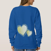 ロマンチックなクリーミーなスイープハートは私のバレンタイン スウェットシャツ (裏面)