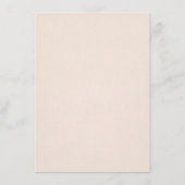 ロマンチックなクリームアイボリーウォーターカラーフローラ結婚ズ アドバイスカード (裏面)