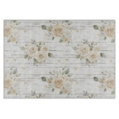 ロマンチックなクリームホワイトの花のボヘミアンスタイルのブライズシャワー カッティングボード (正面)