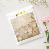 ロマンチックなクリームホワイト結婚ローズ フェイバーバッグ (封をした状態)