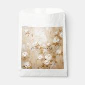 ロマンチックなクリームホワイト結婚ローズ フェイバーバッグ (正面)