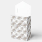 ロマンチックなグラムホワイトフェイクレザー結婚ズ フェイバーボックス (オープン)