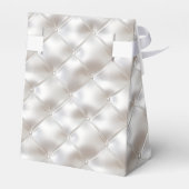 ロマンチックなグラムホワイトフェイクレザー結婚ズ フェイバーボックス (裏面サイド)