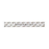 ロマンチックなグラムホワイトフェイクレザー結婚ズ 招待状ベリーバンド (フラット)