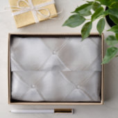 ロマンチックなグラムホワイトフェイクレザー結婚ズ 薄葉紙 (ギフト)