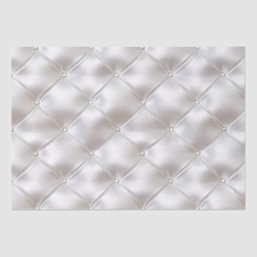 ロマンチックなグラムホワイトフェイクレザー結婚ズ 薄葉紙 (正面)