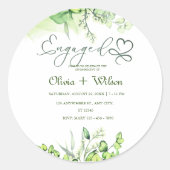 ロマンチックなグリーンをテーマにした庭園 ラウンドシール (正面)