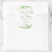 ロマンチックなグリーンをテーマにした庭園 ラウンドシール (バッグ)