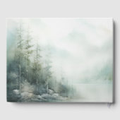 ロマンチックなグリーン結婚フォレストズゲストブック ゲストブック (裏面)