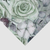 ロマンチックなグレー/グリーンデコページティッシュペーパー 薄葉紙 (詳細)