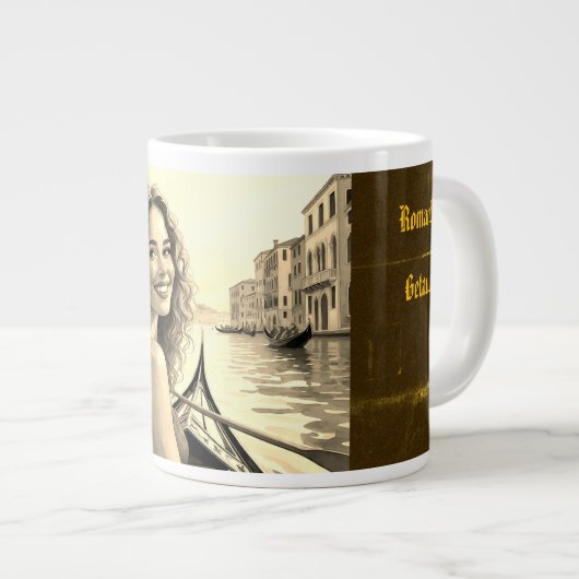 ロマンチックなゲタウェイラブアンドヴェニス ジャンボコーヒーマグカップ (正面右)
