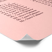 ロマンチックなコスモスとゴッサマー ピンク ポスター (角)