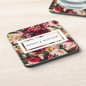 ロマンチックなコスモス ゴッサマー ピンク コースター (左側)