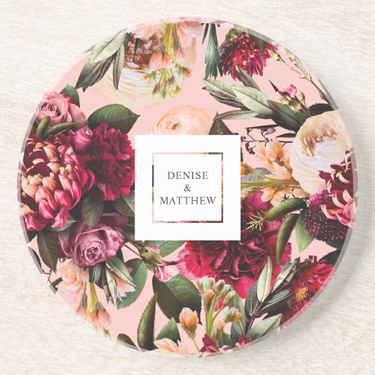 ロマンチックなコスモス ピンクのゴッサマー コースター (正面)