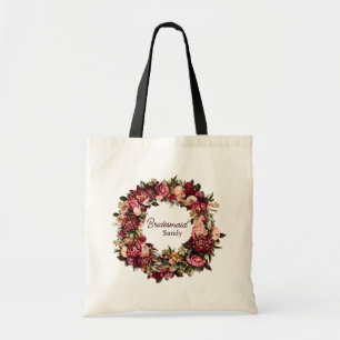 ロマンチックなコスモス ピンクのトート トートバッグ