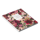 ロマンチックなコスモス ピンクの紙 ノートパッド (アングル)