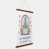 ロマンチックなコテージの窓辺の花のアートプリント 吊り下げ型タペストリー (傾斜あり)