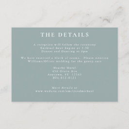 ロマンチックなコテージフラワーズ赤面ブルーセージ エンクロージャーカード