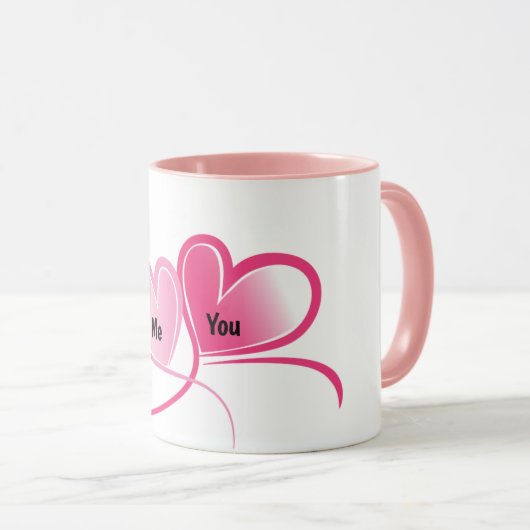 ロマンチックなコーヒーマグforガールフレンド マグカップ (正面右)
