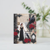 ロマンチックなゴシックエレガントヴィンテージ ポストカード (スタンド正面)