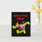 ロマンチックなゴシックタトゥーの母の日 カード (Yellow Flower)