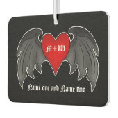 ロマンチックなゴシックハート |バレンタイン+日 カーエアーフレッシュナー (左)