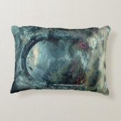 ロマンチックなゴシックファンタジーホラードラキュラ城 アクセントクッション (裏面)