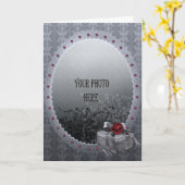 ロマンチックなゴシックフレ華美ームの追加 カード (黄色い花)