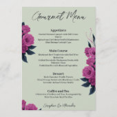 ロマンチックなゴシックラバーエレガントズグルメメニュー メニュー (裏面)