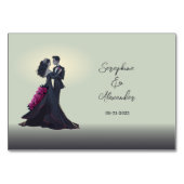 ロマンチックなゴシック好ミニマルきエレガント テーブルナンバー (裏面)