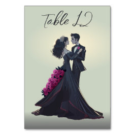 ロマンチックなゴシック好ミニマルきエレガント テーブルナンバー