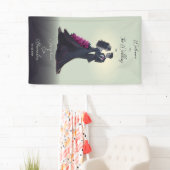 ロマンチックなゴシック愛好家エレガントな結婚式へようこそ 横断幕 (インサイチュ)