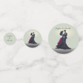 ロマンチックなゴシック愛好家エレガントな結婚式 コンフェッティ (正面)