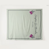 ロマンチックなゴシック愛好家エレガントな結婚背景 タペストリー (正面(横))