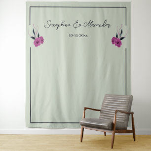 ロマンチックなゴシック愛好家エレガントな結婚背景 タペストリー