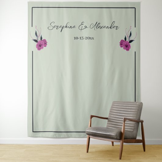 ロマンチックなゴシック愛好家エレガントな結婚背景 タペストリー (インサイチュ)