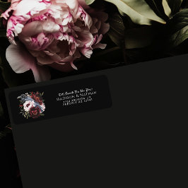 ロマンチックなゴシック様式の水の色レイベン結婚のリターン ラベル