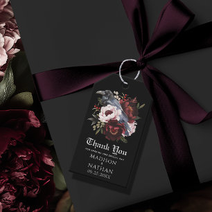 ロマンチックなゴシック様式の水の色Ravenありがとう ギフトタグ