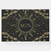 ロマンチックなゴシック様式の水彩彫刻フローラ結婚ズ ゲストブック (裏面)