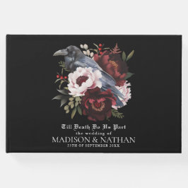 ロマンチックなゴシック様式の水彩彫刻フローラ結婚ズ ゲストブック