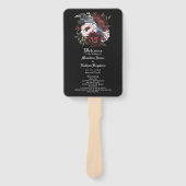 ロマンチックなゴシック様式の水彩彫刻フローラ結婚ズ ハンドファン (正面)