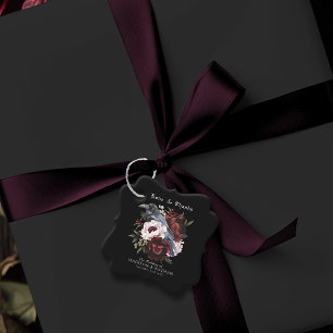 ロマンチックなゴシック様式の水彩彫刻フローラ結婚ズ フェイバータグ