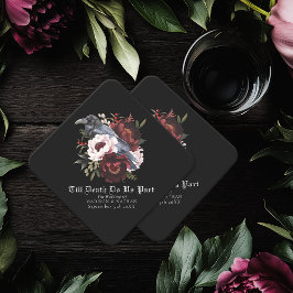 ロマンチックなゴシック様式の水彩彫刻フローラ結婚ズ ペーパーコースター