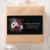 ロマンチックなゴシック様式の水彩彫刻フローラ結婚ズ ラベル (インサイチュ)