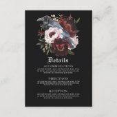 ロマンチックなゴシック様式の水彩彫刻詳細 エンクロージャーカード (正面)