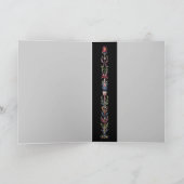 ロマンチックなゴシック様式の照明付きグリーティングカード カード (内部)