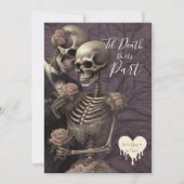 ロマンチックなゴシック結婚骨格 | 死ぬまで 招待状 (正面)