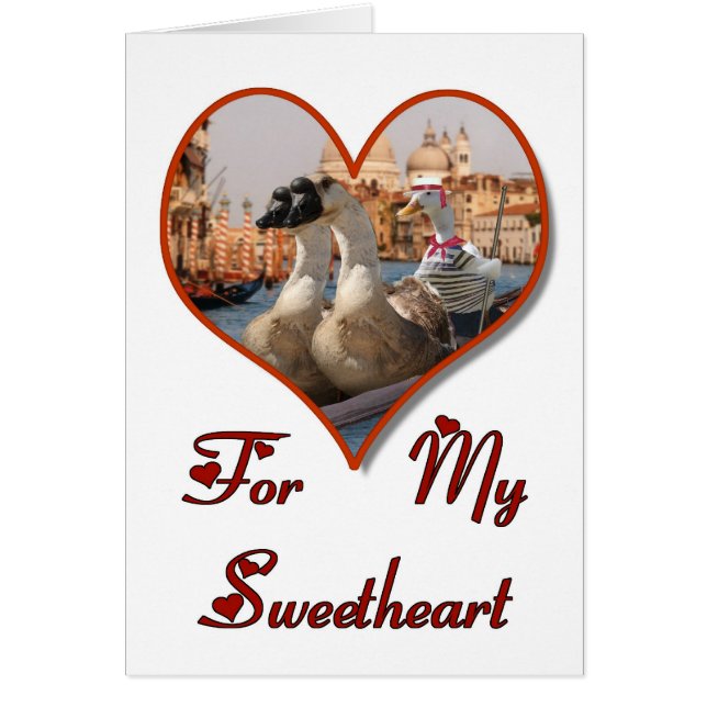 ロマンチックなゴンドラに乗ってガチョウ (正面)