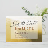 ロマンチックなゴールデンビーチの特別な日おめでとう 招待状 (スタンド正面)