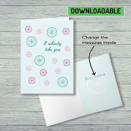 ロマンチックなサイクリングプンバレンタイン シーズンカード